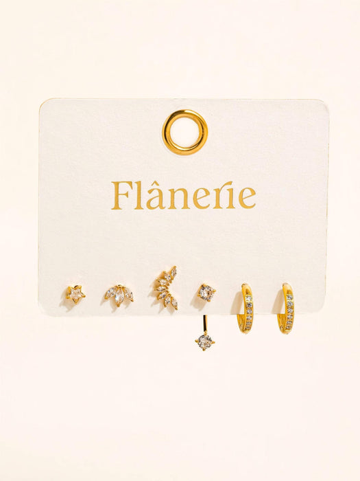 Novae Mix Earring Set - 18k Gold