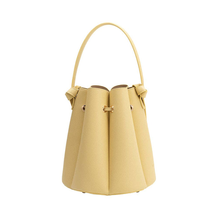 Laguna Yellow Vegan Leather Top Handle