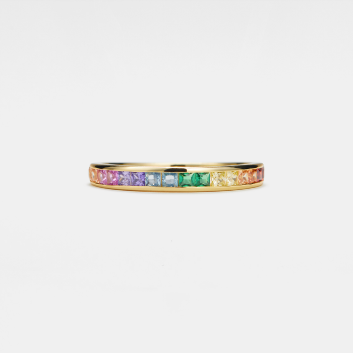 Rainbow Band - Gold plated