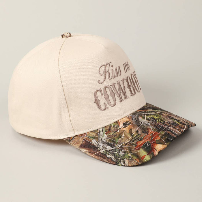 Kiss Me Cowboy Baseball Cap