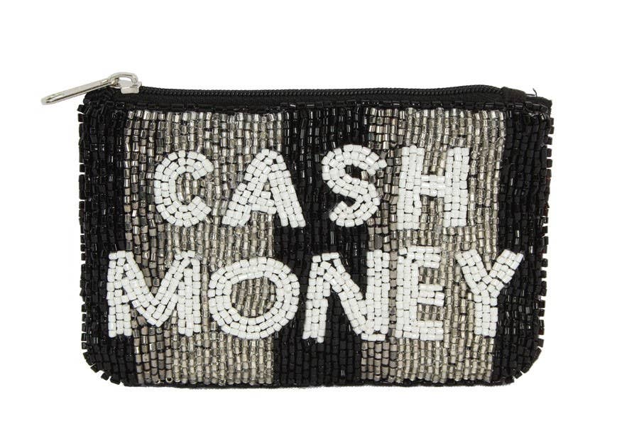 Cash Money Beaded Coin Purse