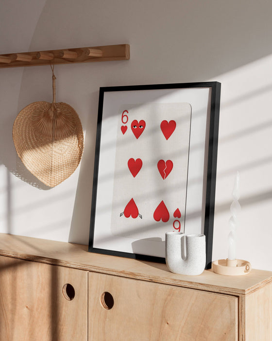 Hearts Card Wall Art