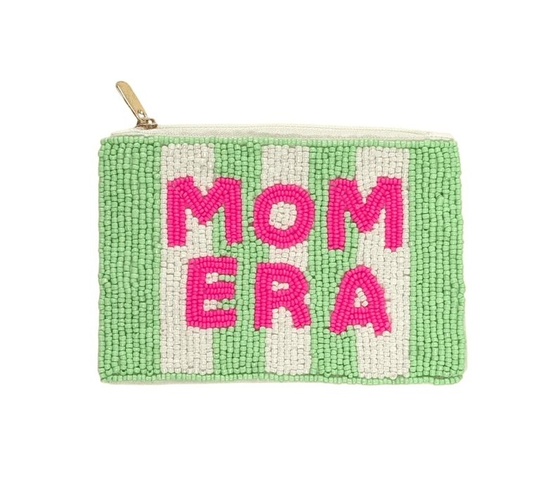 Mom Era Themed Beaded Coin Purse
