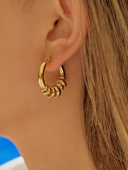 Novine Hoop Earring - 18k Gold