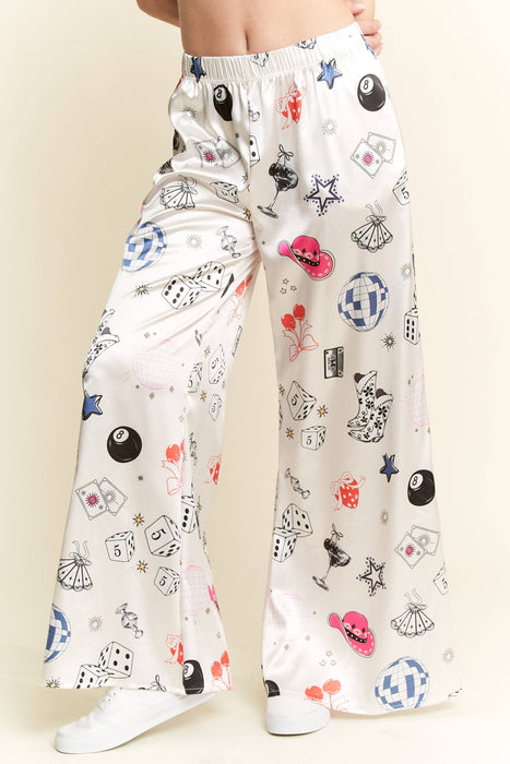 Collage Satin Pants