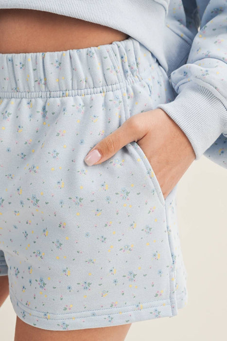 Ditsy Print Sweat Shorts