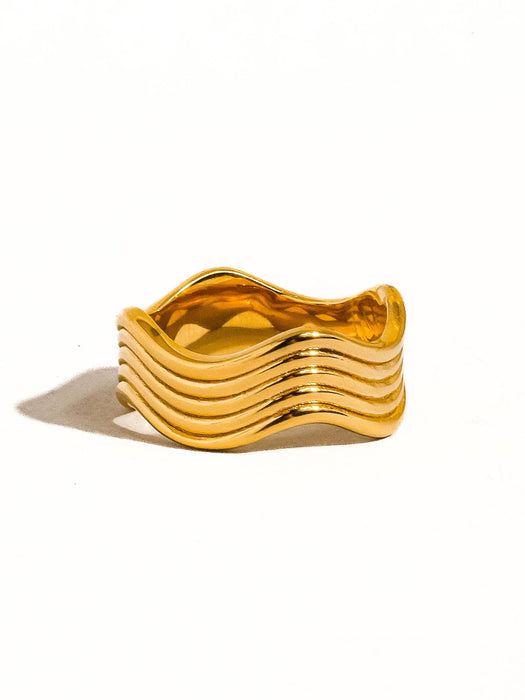 Wavy Ring - 18k Gold