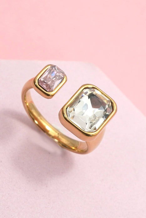 Open Gem Ring - 18k Gold