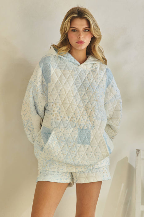 Quilted oversized Hoodie