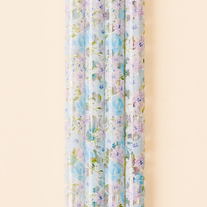 Tumbler Straw Set-Secret Garden Blue