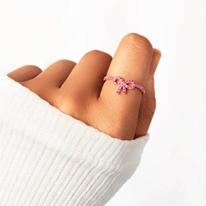 Pink Bow Ring