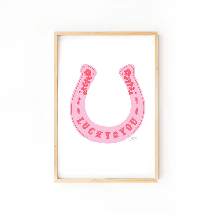 Lucky You Horseshoe Print