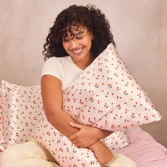 Kitsch Cherry Satin Pillowcase