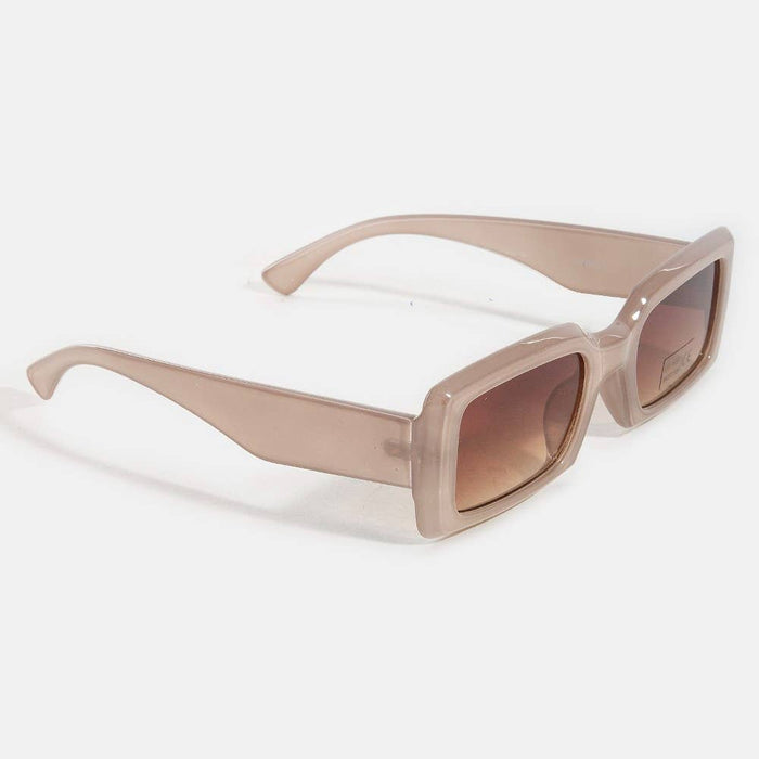 Thick Frame Rectangle Sunglasses Set