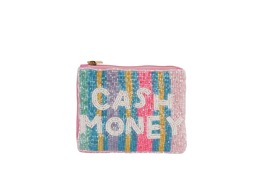 Cash Money Beaded Coin Purse