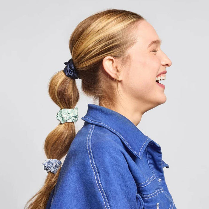Kitsch Satin Scrunchies Set - Garden Bouquet