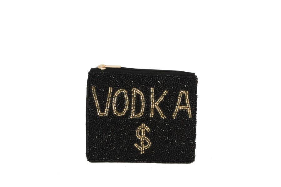 Vodka Beaded Coin Purse