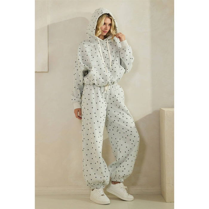 Star Printed Sweat Pants