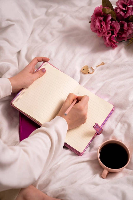 Pink Lock & Key Diary