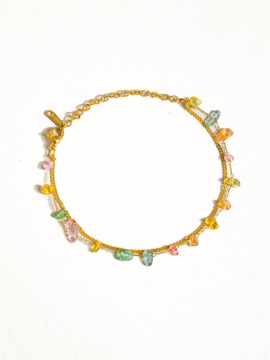 Blakelyn Stone Chain Bracelet 18k Gold