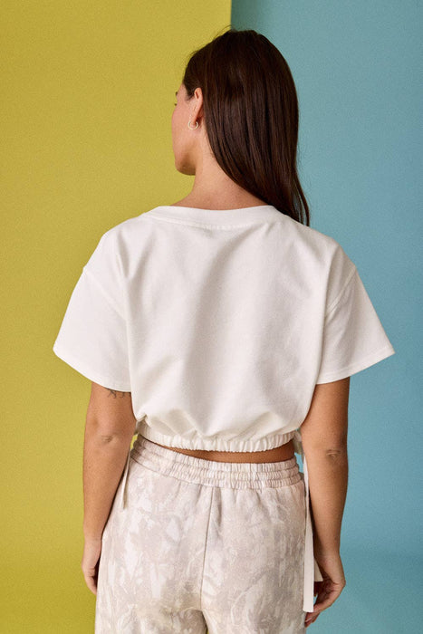 Side Tie Crew Tee