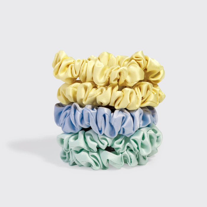 Kitsch Satin Scrunchies Set- Multi-color