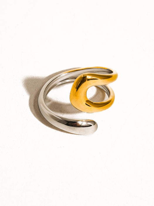 Vill Two Toned Ring - 18k Gold