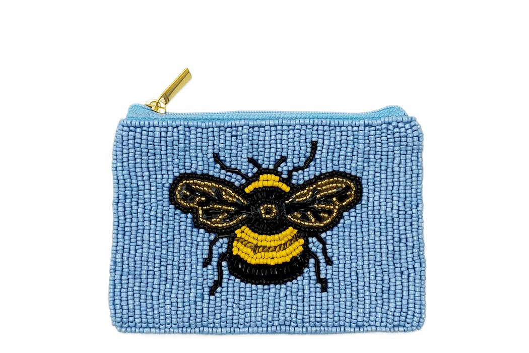 Bumble Bee Beaded Coin Purse