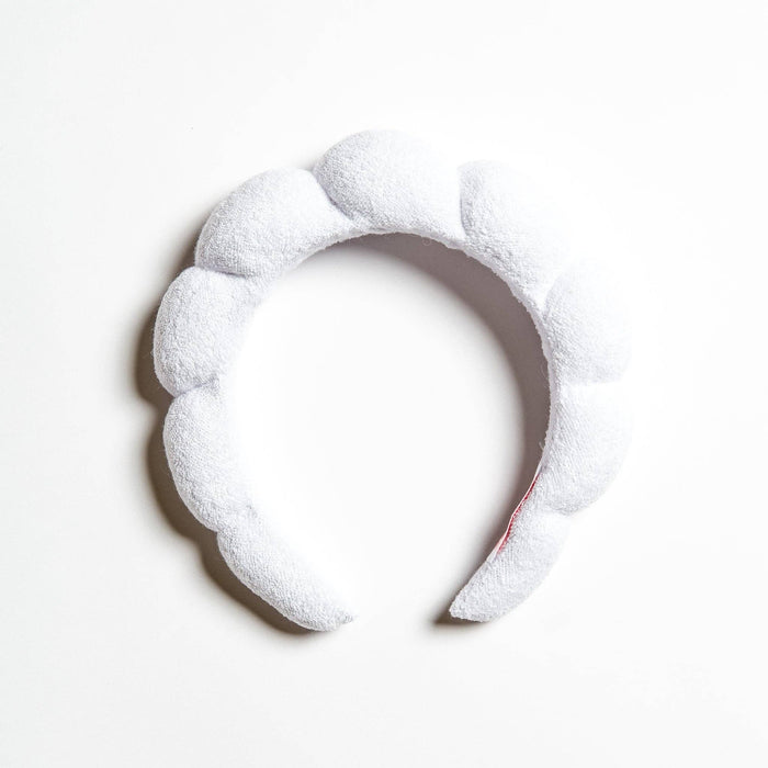 Puffy Hair Band - White