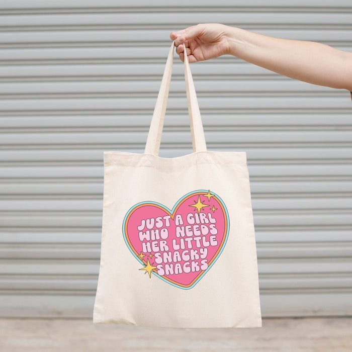 Just a Girl Who Needs Her Little Snack Snacks Tote