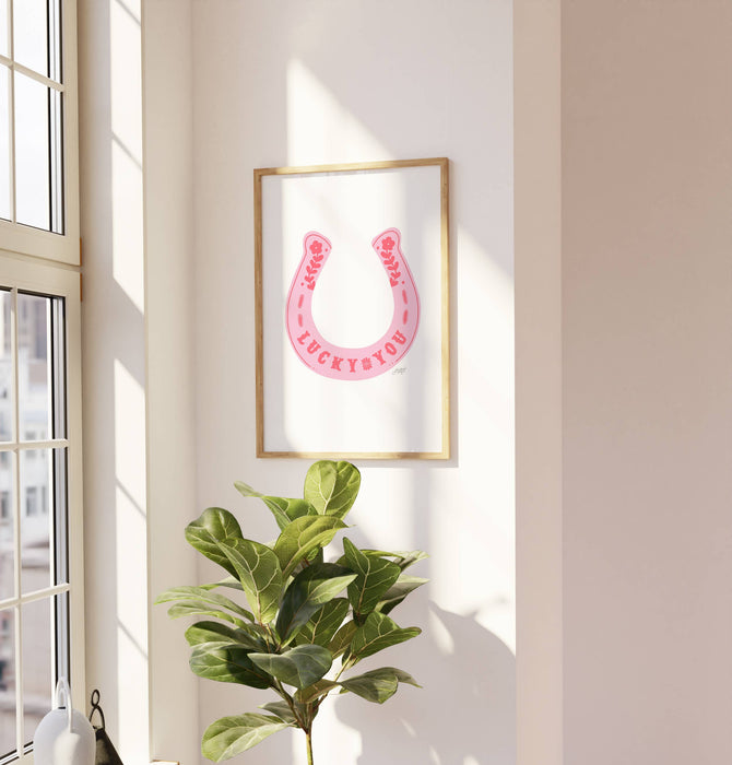 Lucky You Horseshoe Print