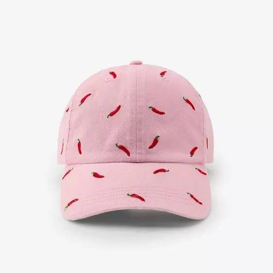 Embroidery Chili Pepper Baseball Cap