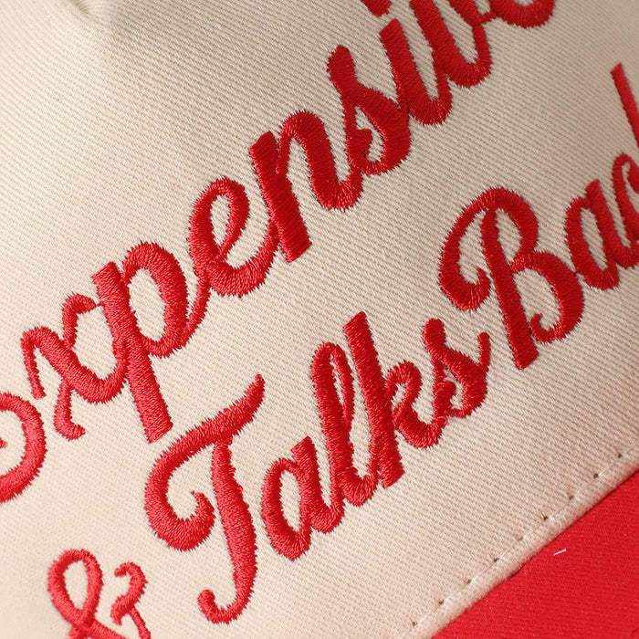 Expensive & Talks Back Embroidered Hat