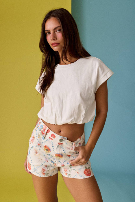 Bubble Hem T- Shirt
