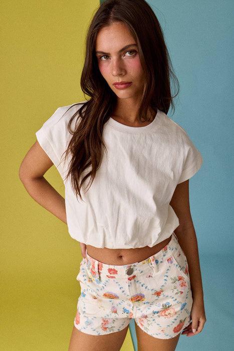 Bubble Hem T- Shirt