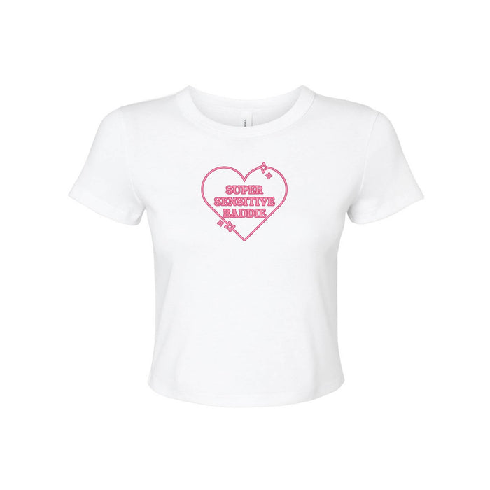 Sensitive Baddie Micro Rib Baby Tee