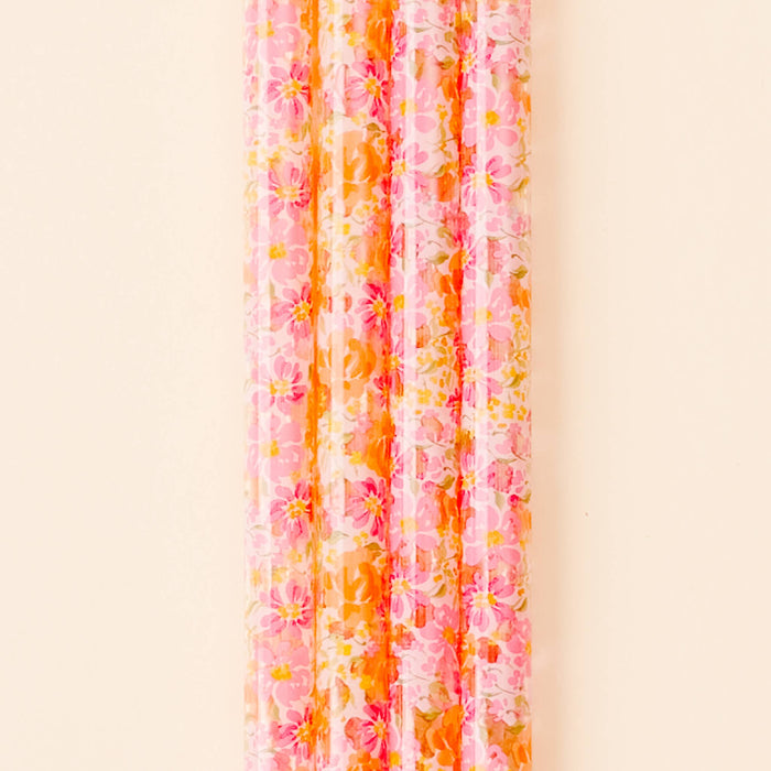 Tumbler Straw Set-Secret Garden Pink