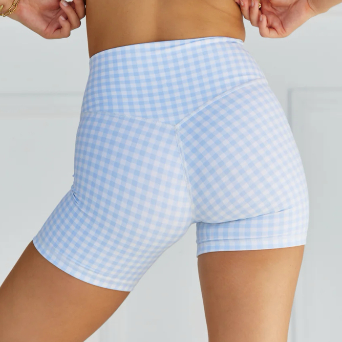 Women's Gingham Athletic Shorts