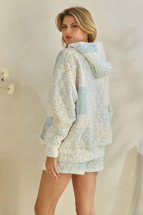 Quilted oversized Hoodie