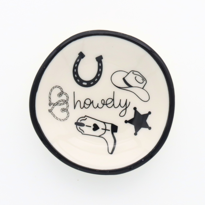 Howdy Western Ring Dish