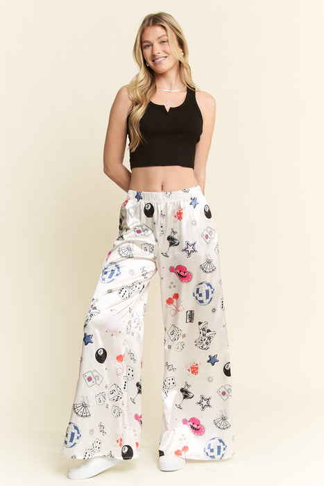 Collage Satin Pants
