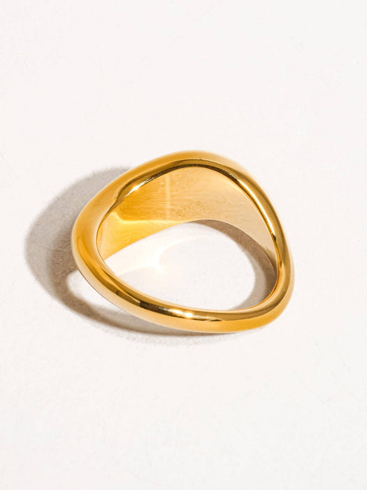 Erin Classic Wavy Band - 18k Gold
