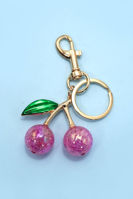 CHERRY KEYCHAIN BAG CHARM