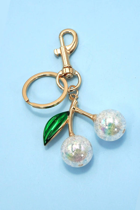 CHERRY KEYCHAIN BAG CHARM