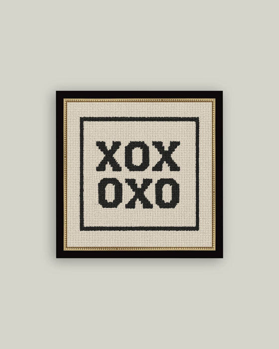 Cross Stitch XOXO Framed Art