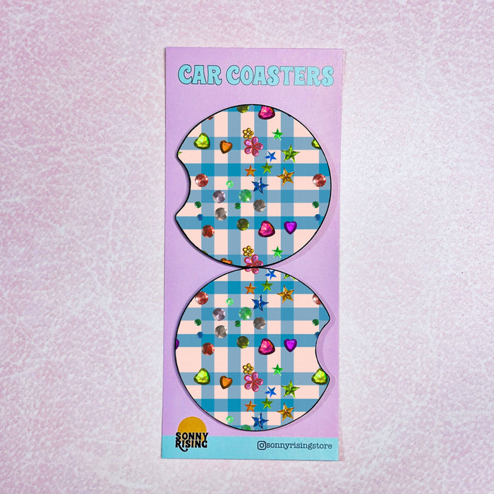 Car Coaster Set- Whimsy Pattern