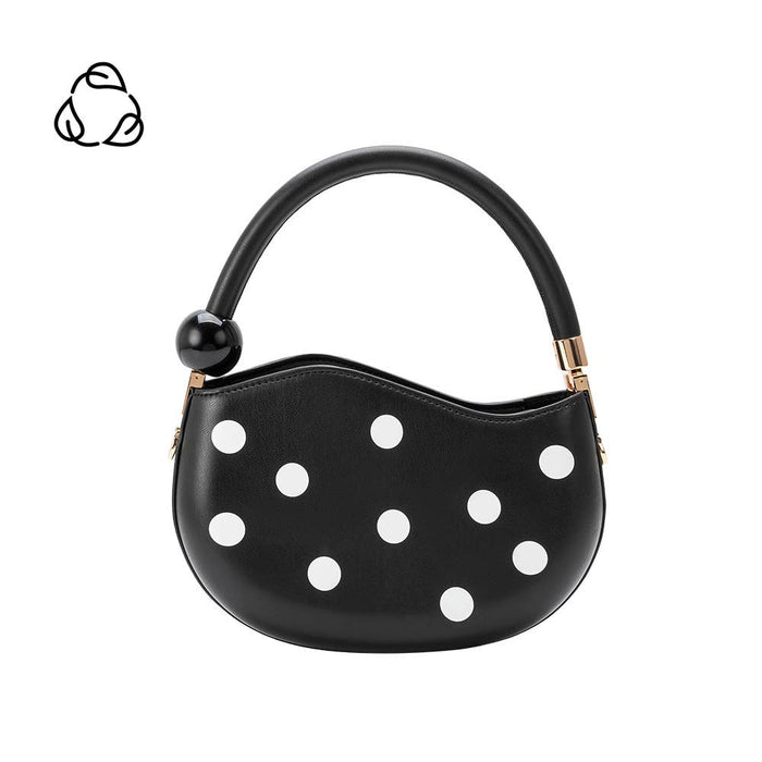 Jennie Black Polka Dot Top Handle Bag