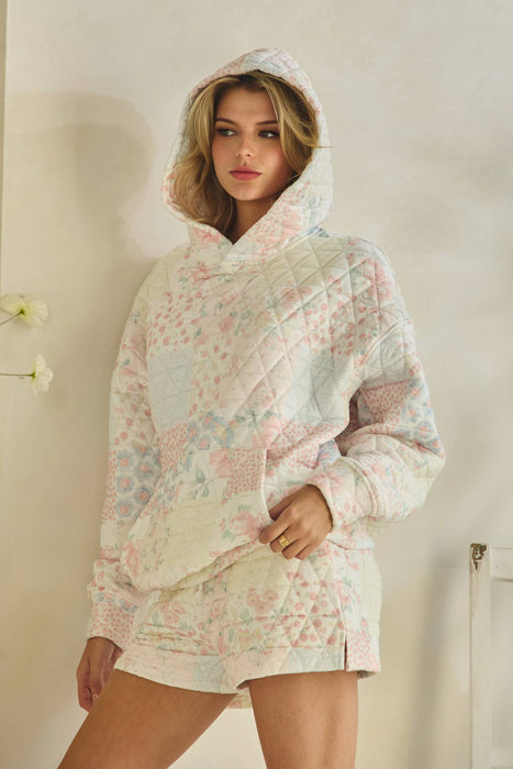 Quilted oversized Hoodie