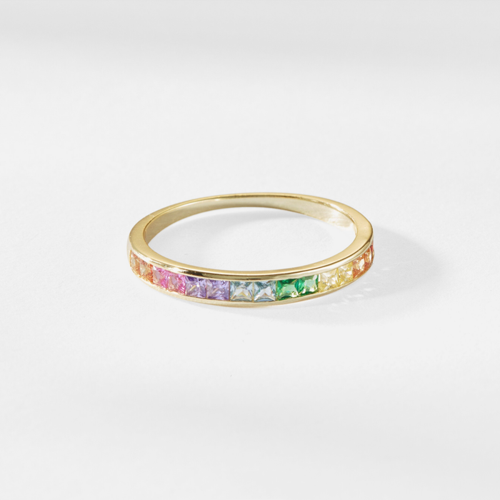 Rainbow Band - Gold plated