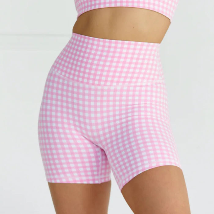 Women's Gingham Athletic Shorts